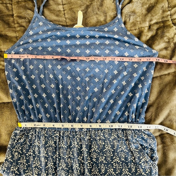 Matilda Jane Blue Colorful Floral Print Lets Go Together Open Road Jumpsuit Maxi - Picture 7 of 14